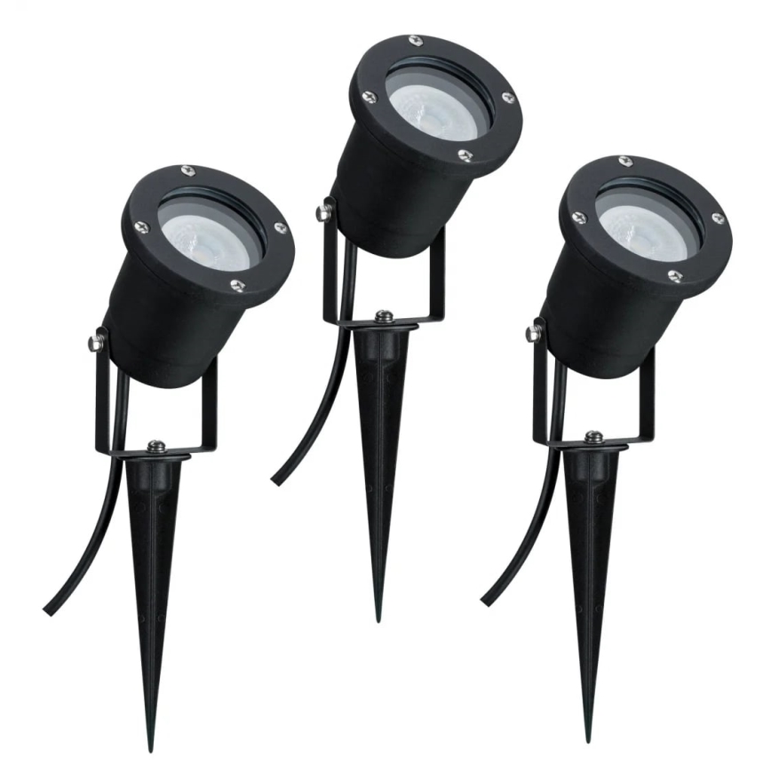 Paulmann 98897 - К-кт 3бр.LED GU10/3,5W IP65 екстериорни лампи 230V