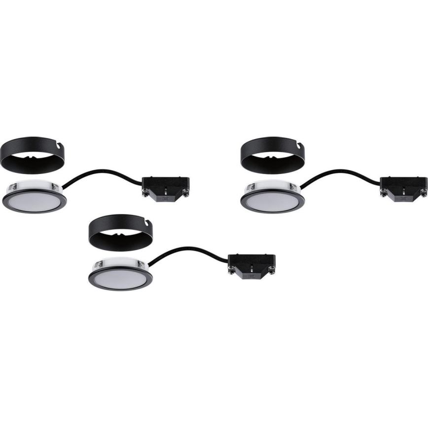 Paulmann 99990 - К-кт 3xLED/3,5W Осветление за мебели PUKK 230V
