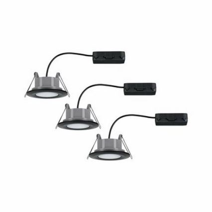 Paulmann 99991 - К-кт 3бр.LED/6W IP65 лунички за баня CALLA 230V