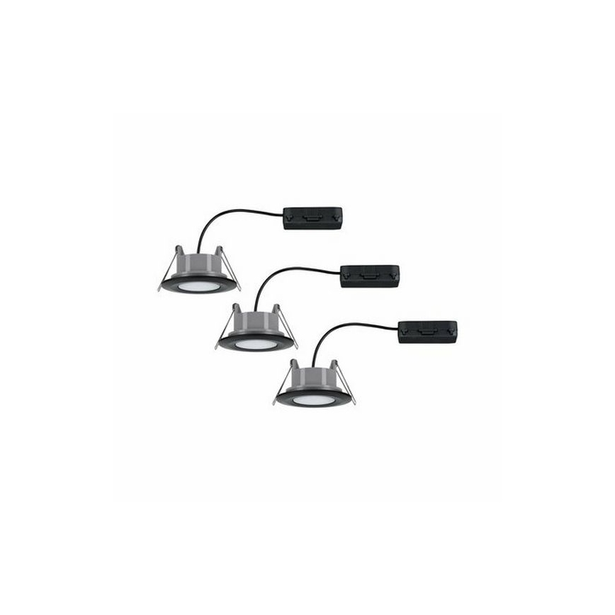 Paulmann 99991 - К-кт 3бр.LED/6W IP65 лунички за баня CALLA 230V