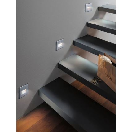 Paulmann  93134 - LED/1,2W Лампа за стълбище със сензор EDGE 230V матов хром