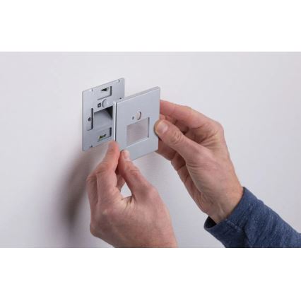 Paulmann  93134 - LED/1,2W Лампа за стълбище със сензор EDGE 230V матов хром