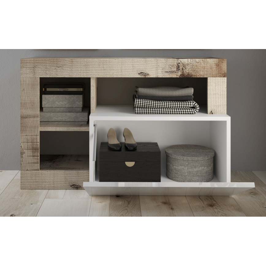 Пейка LENOR бяла/кафява