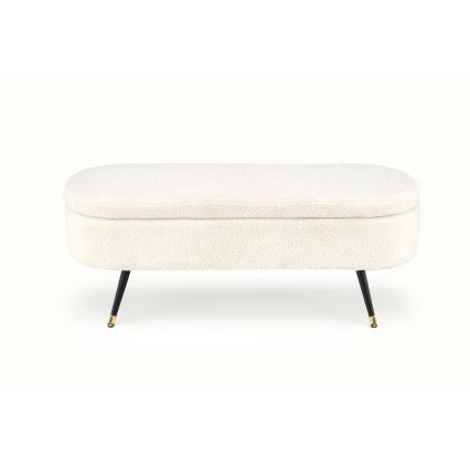 Пейка с място за съхранение AVEIRO 46x120 см бял