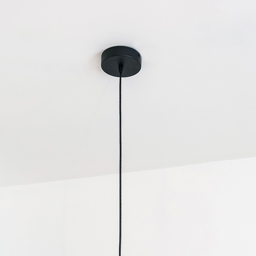 Пендант на шнур VESPER 1xE27/15W/230 Ø 30 см черно/златно