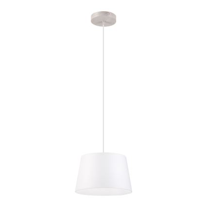 Пендант на кабел AIDA 1xE27/60W/230V Ø 25 см дъб/бял