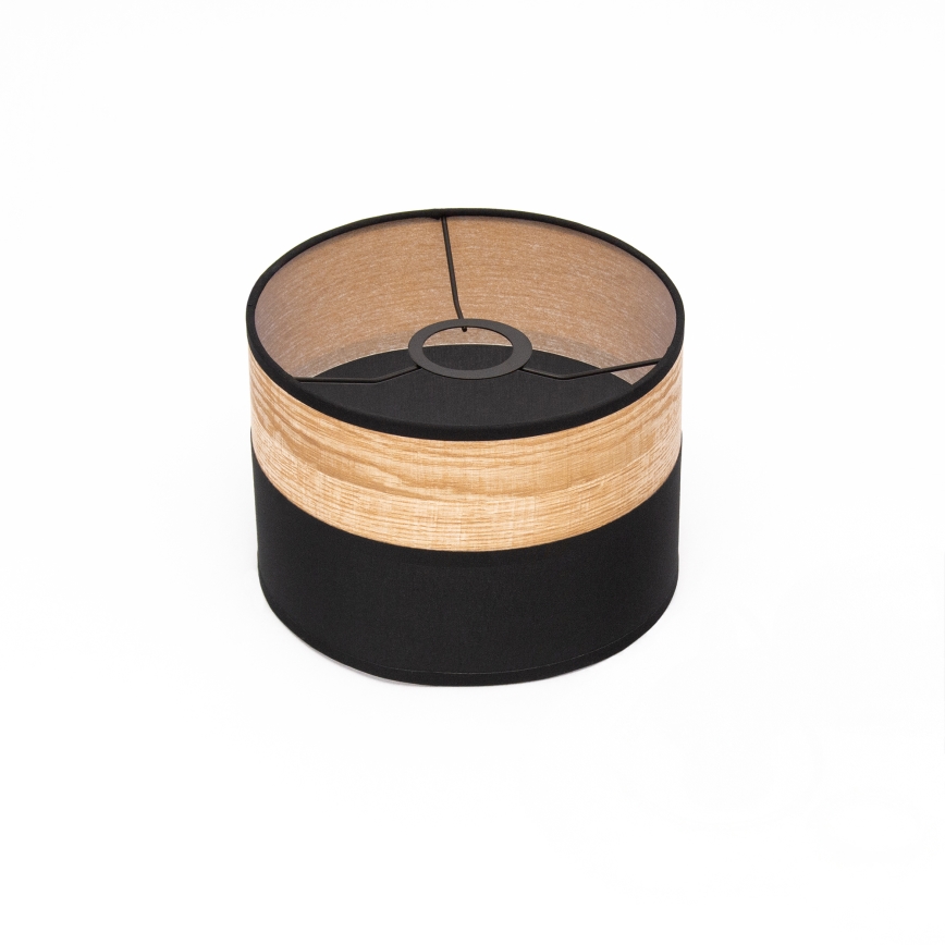 Пендант на кабел ALBA 1xE27/15W/230V Ø 20 cm черно/кафяво