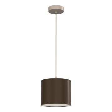 Пендант на кабел ARDEN 1xE27/15W/230V Ø 18 см бежово/кафяво