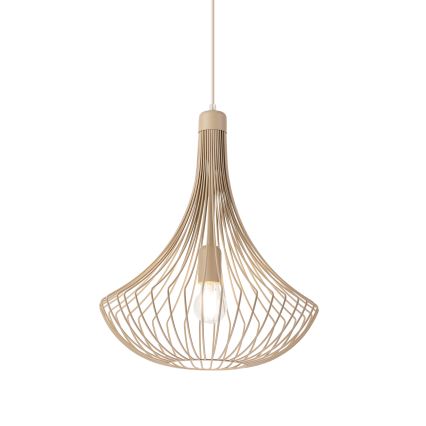 Пендант на кабел BALERINA 1xE27/15W/230V бежов
