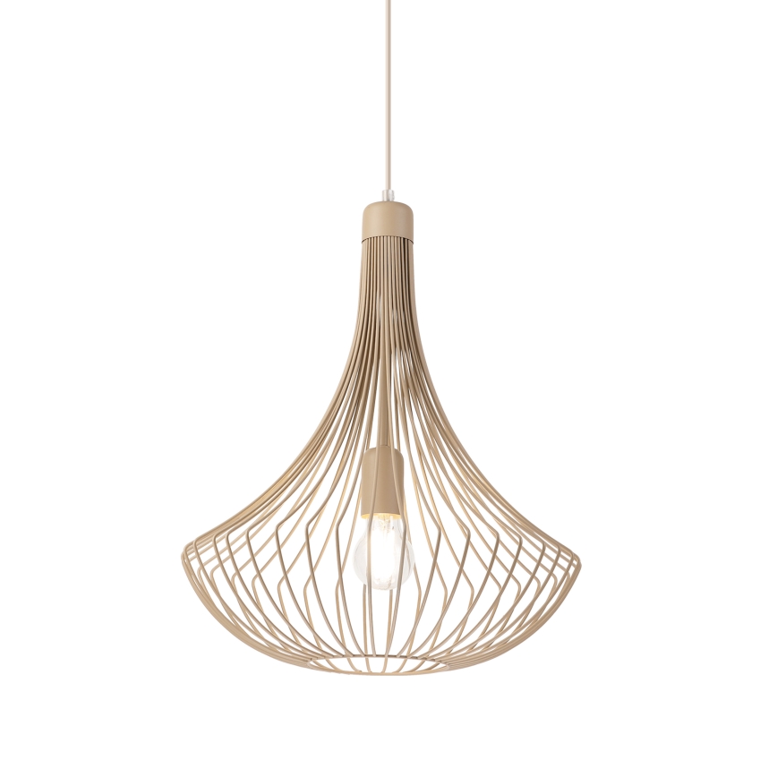 Пендант на кабел BALERINA 1xE27/15W/230V бежов