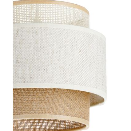 Пендант на кабел BOHO 2xE27/60W/230V бял/юта