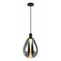 Пендант на кабел DENSO 1xG9/5W/230V, Ø 20 cm, черен хром