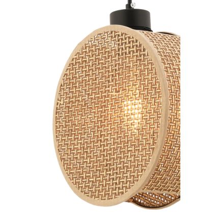 Pендант на кабел DRUM 1xE27/60W/230V кафяв