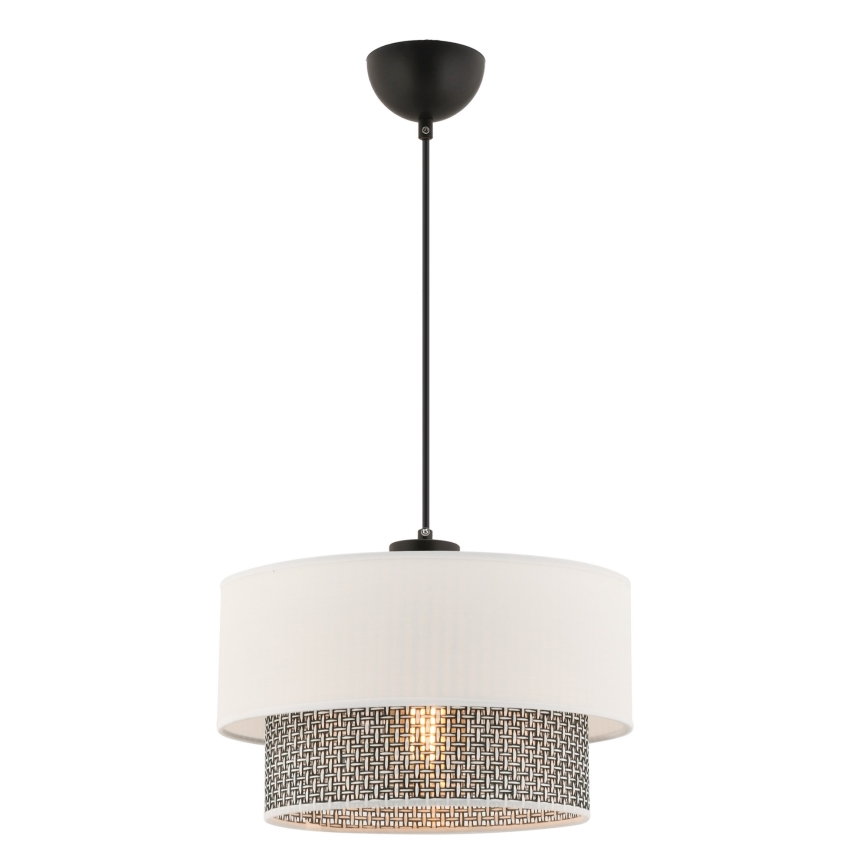 Пендант на кабел ECHO 1xE27/60W/230V кремав/сив
