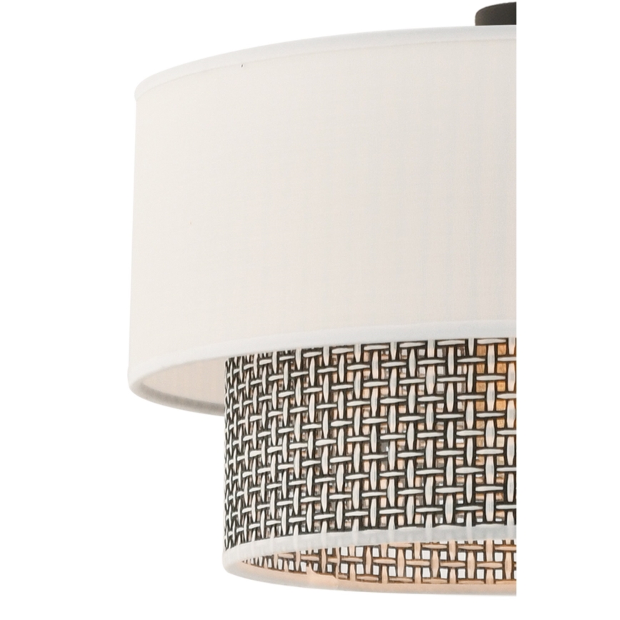 Пендант на кабел ECHO 1xE27/60W/230V кремав/сив