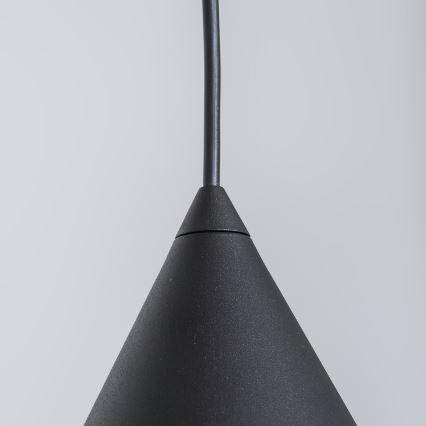 Пендант на кабел ETNA II 1xE27/15W/230V Ø 25 см, черен