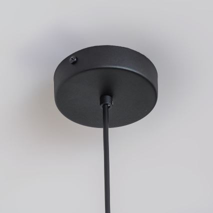 Пендант на кабел ETNA II 1xE27/15W/230V Ø 25 см, черен