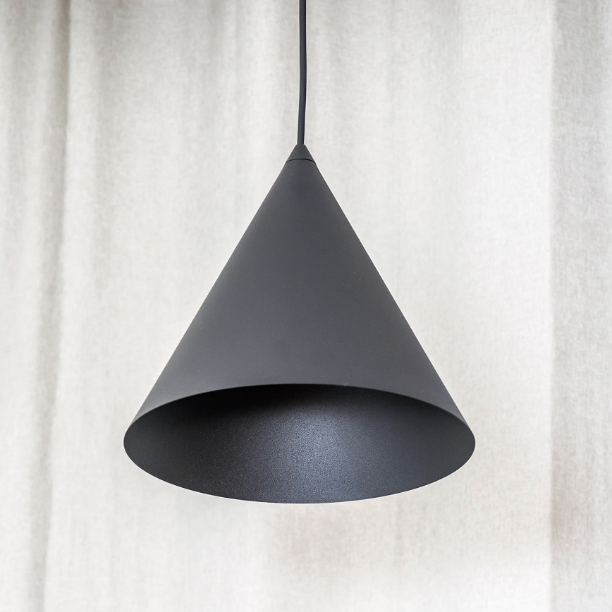 Пендант на кабел ETNA II 1xE27/15W/230V Ø 25 см, черен