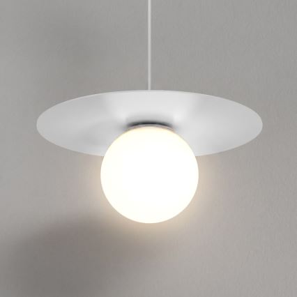 Пендант на кабел FLAT 1xE27/15W/230V бял