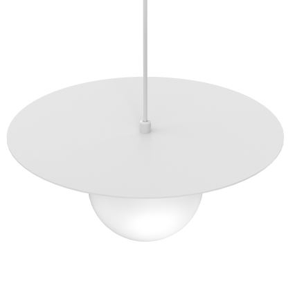 Пендант на кабел FLAT 1xE27/15W/230V бял