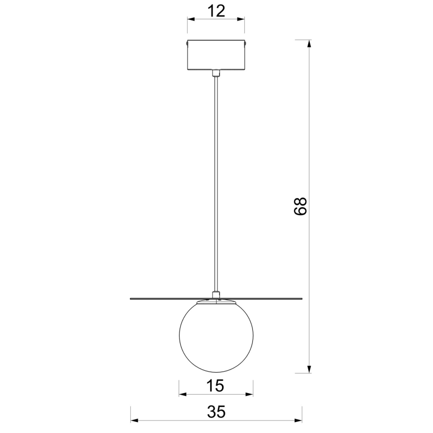 Пендант на кабел FLAT 1xE27/15W/230V бял