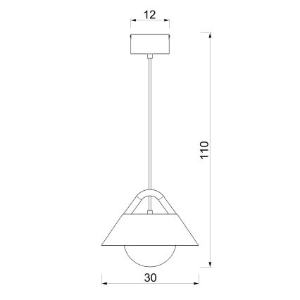 Пендант на кабел FUNDA 1xE27/15W/230V бежов