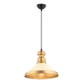 Пендант на кабел MONZA 1xE27/40W/230V Ø 30 см кремав/златист