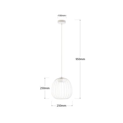 Пендант на кабел OVELLA 1xGX53/10W/230V pr. 25 cm кремав