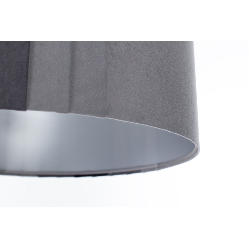 Пендант на кабел STRIPES 1xE27/60W/230V Ø 60 cm, сив