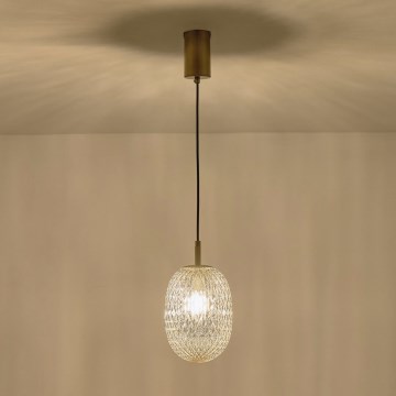 Пендел 1xE14/25W/230V прозрачен Ø 15 см