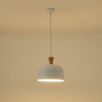 Пендел 1xE27/15W/230V бял Ø 27 см