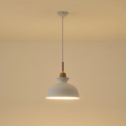 Пендел 1xE27/15W/230V бял Ø 28 см