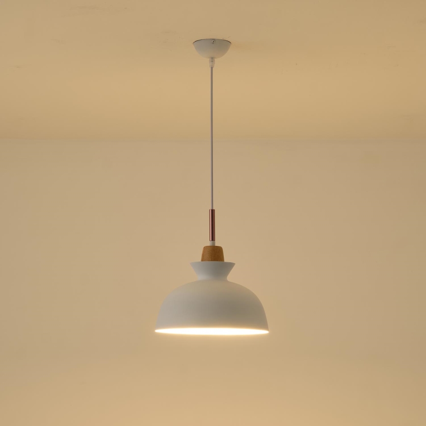 Пендел 1xE27/15W/230V бял Ø 28 см