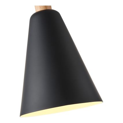 Пендел 1xE27/15W/230V черен Ø 20 см