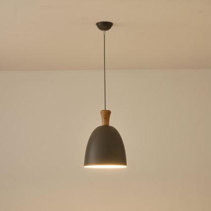 Пендел 1xE27/15W/230V сив Ø 23 см