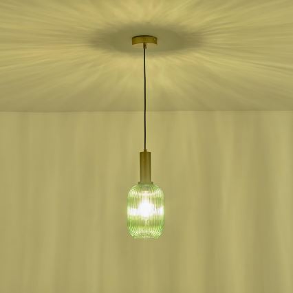 Пендел 1xE27/15W/230V зелен 13 см