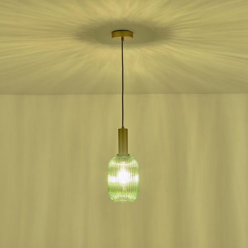 Пендел 1xE27/15W/230V зелен 13 см