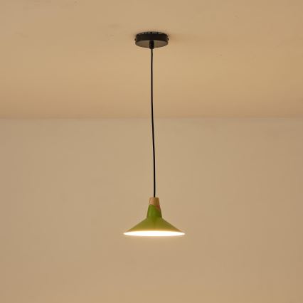 Пендел 1xE27/15W/230V зелен