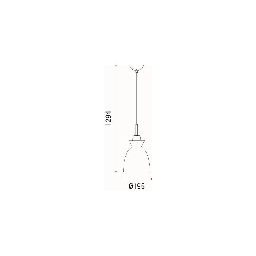 Пендел 1xE27/15W/230V зелен Ø 19,5 см