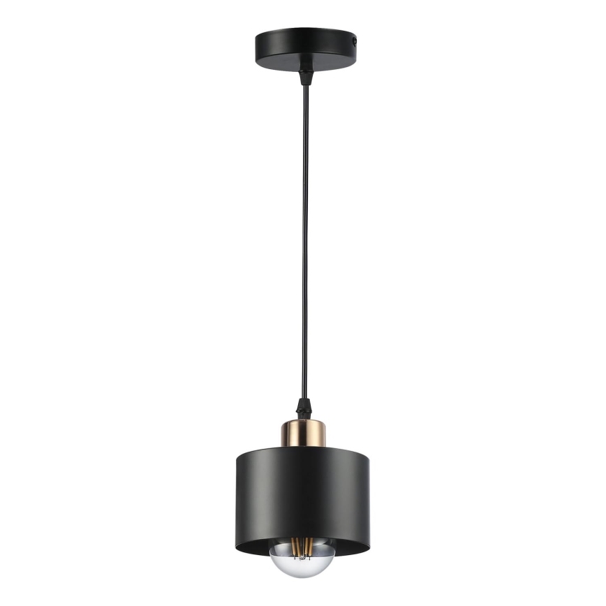Пендел 1xE27/35W/230V Ø 12 см черен/златист