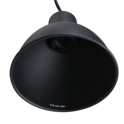 Пендел 1xE27/40W/230V бук/черен