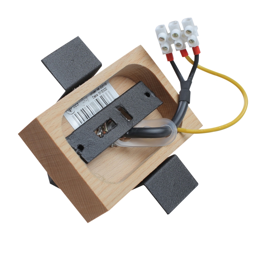 Пендел 1xE27/40W/230V бук/черен