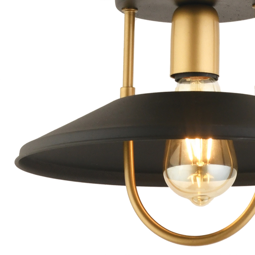 Пендел 1xE27/40W/230V черен/златист