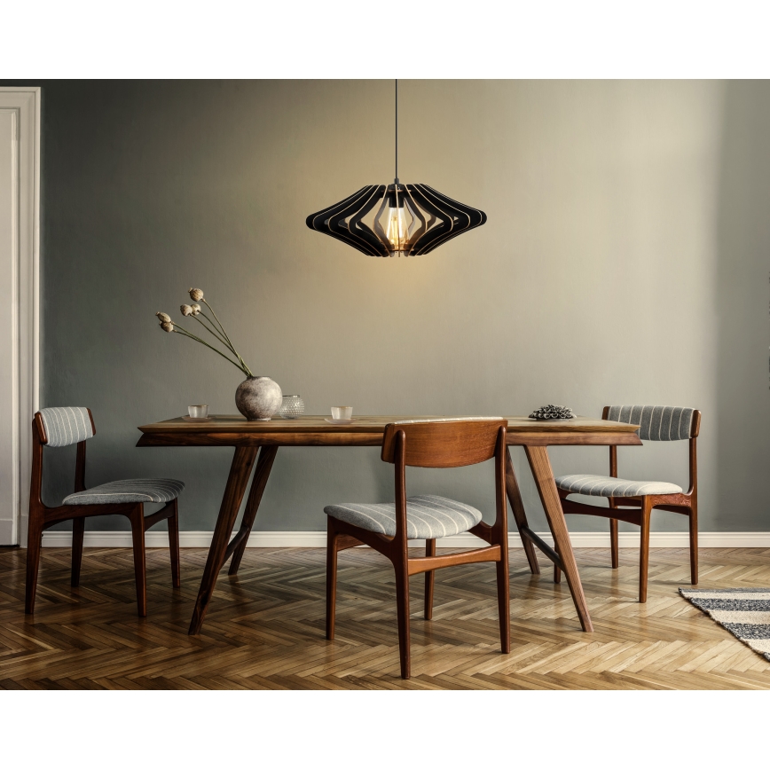 Пендел 1xE27/60W/230V черен Ø 47 см