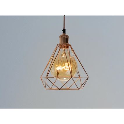 Пендел 1xE27/60W/230V Ø 22 см меден