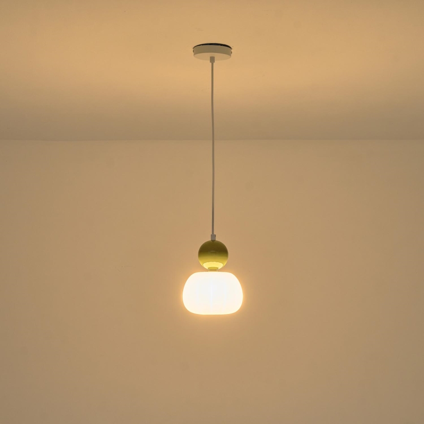 Пендел 1xG9/7W/230V бял/зелен