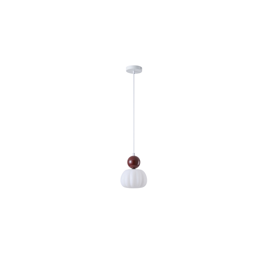 Пендел 1xG9/7W/230V бял/кафяв