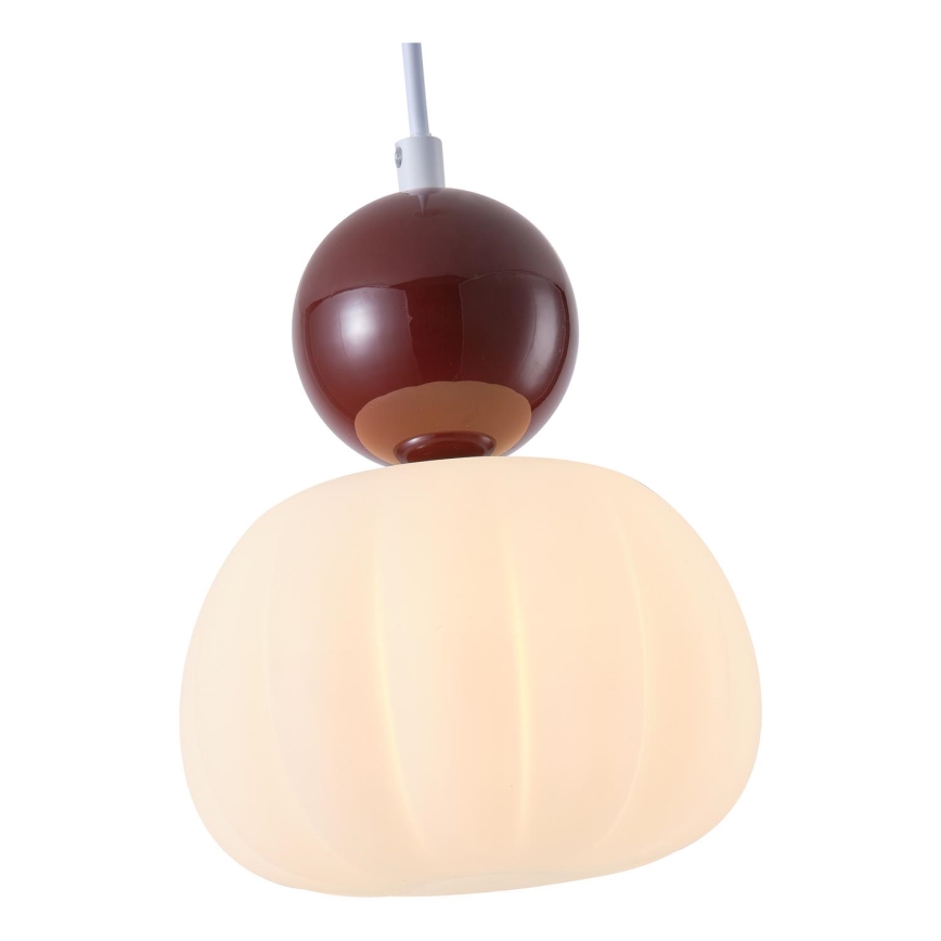 Пендел 1xG9/7W/230V бял/кафяв