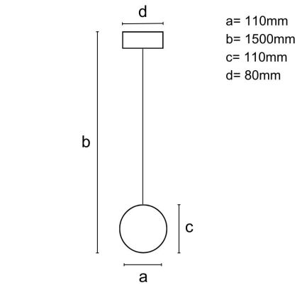 Пендел 1xGU10/10W/230V пепел/масивнo дървo черен