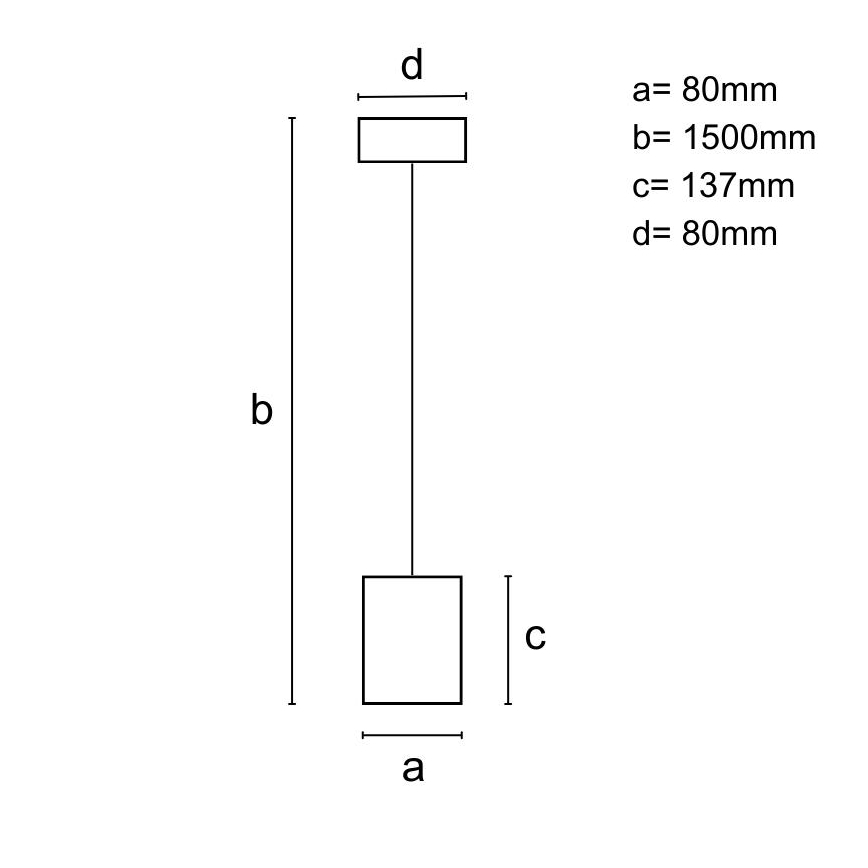 Пендел 1xGU10/10W/230V пепел/масивнo дървo черен